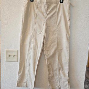 GAP Khaki Pants - Women's Size 10 - Side Zipper - Front Stitching - Like NEW